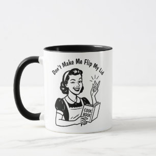 Retro Lid Flip Humor 50s Wife Gift Mug
