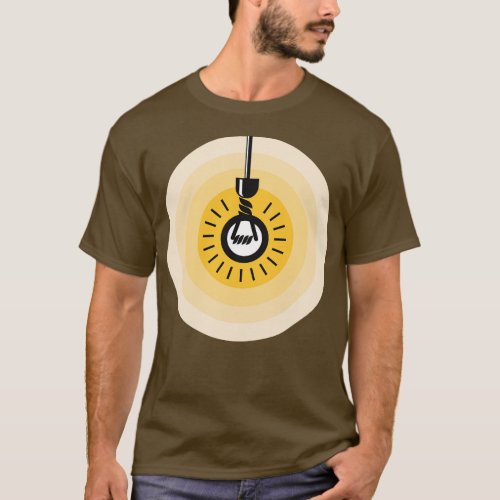 Retro Light Bulb T_Shirt