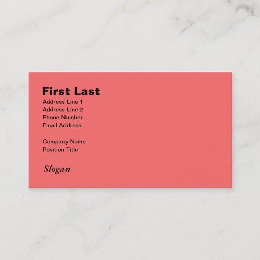 Customizable Retro Light Pink Squares vs Modern Dark Salmon Business Cards