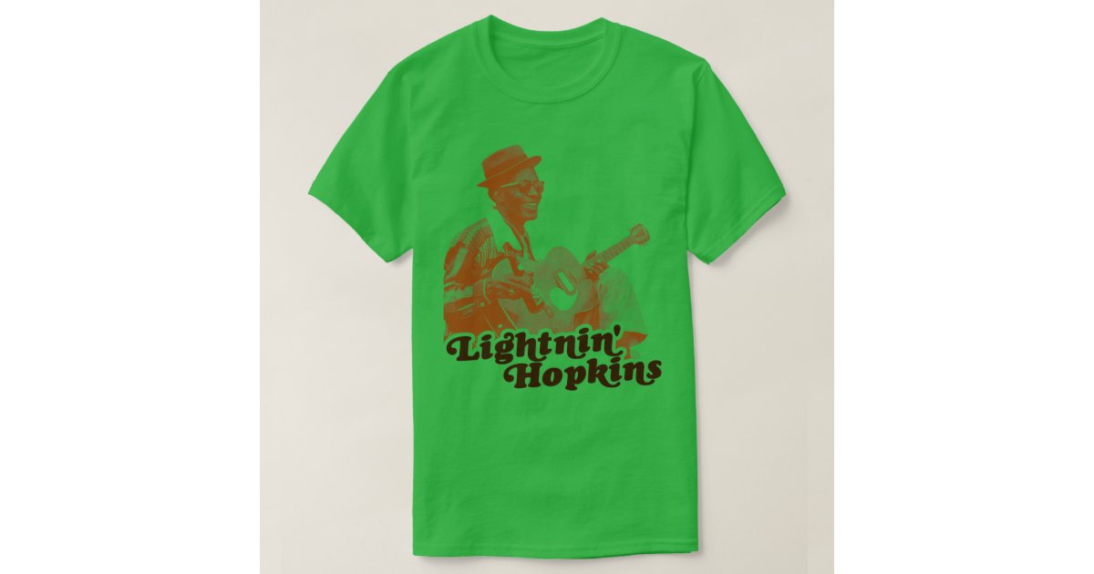 Retro Lightnin Hopkins Sepia Tribute T-Shirt | Zazzle