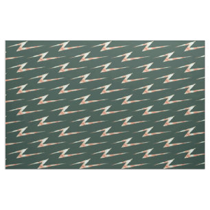 Retro Lightning Bolts Fabric
