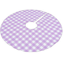Retro Lilac Gingham Plaid Checks Checkered
