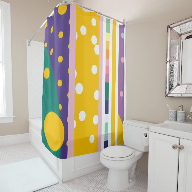 Retro: Liliana 6a Shower Curtain (In Situ)