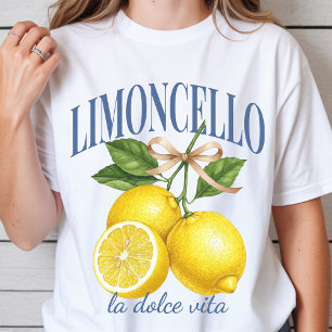 Retro Limoncello Lemon Summer Shirt, Summer Vibes T-Shirt