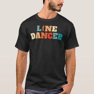 Retro Line Dancing Country Dance Vintage Line Dan T-Shirt