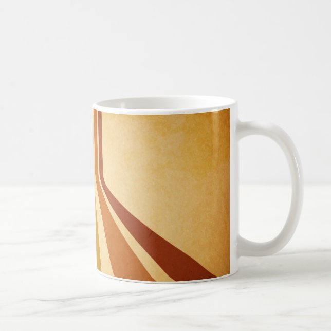 Retro lines coffee mug (Right)