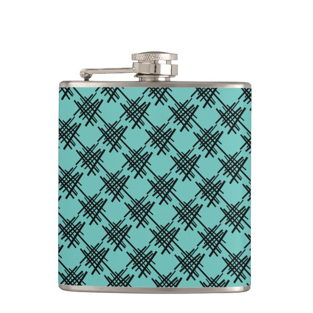 Retro Lines Flask (Front)