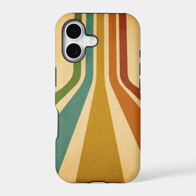 Retro lines iphone case (Back)