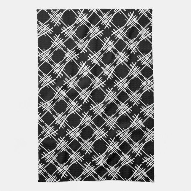 Retro Lines Kitchen Towel (Vertical)