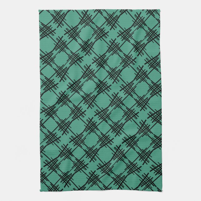 Retro Lines Kitchen Towel (Vertical)