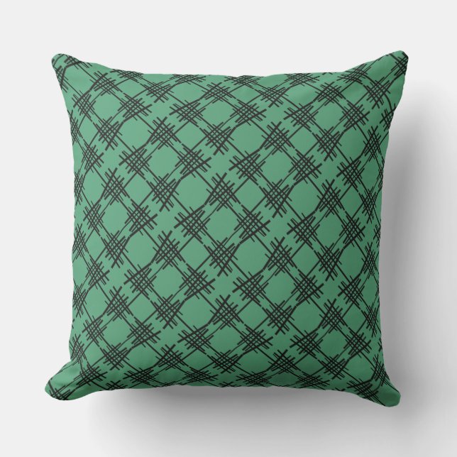 Retro Lines Outdoor Pillow (Front)
