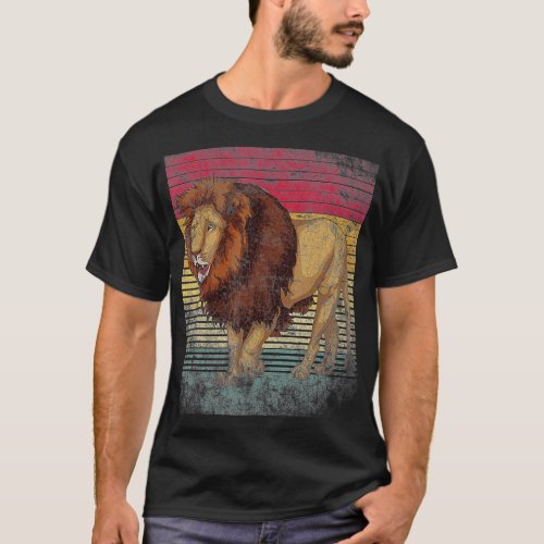 Retro Lion Vintage Lion  T_Shirt