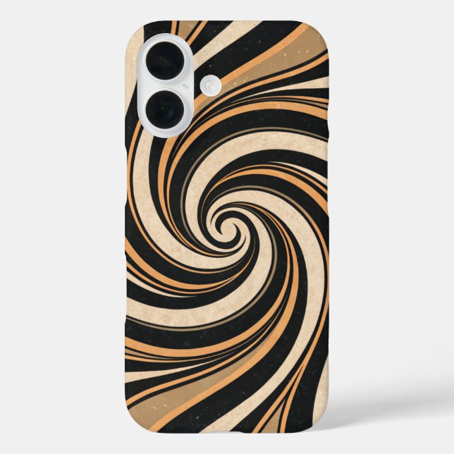 Retro Liquid Swirl Abstract Pattern Case-Mate iPhone Case (Back)