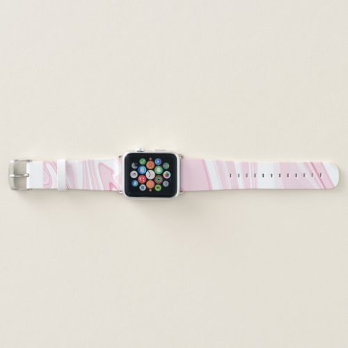 Retro Liquid Swirl Pink Painting Aesthetic Apple Watch Band