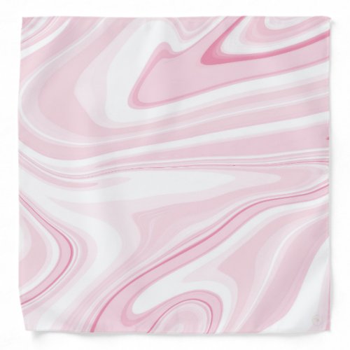 Retro Liquid Swirl Pink Painting Aesthetic Bandana