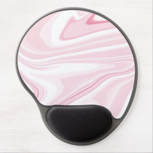 Retro Liquid Swirl Pink Painting Aesthetic Gel Mouse Pad