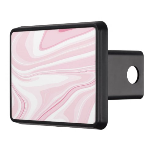 Retro Liquid Swirl Pink Painting Aesthetic Hitch Cover