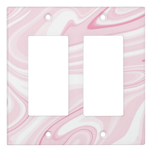 Retro Liquid Swirl Pink Painting Aesthetic Light Switch Cover