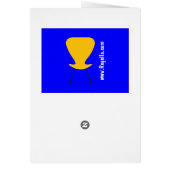 Retro Little Black Chair Card (Back)