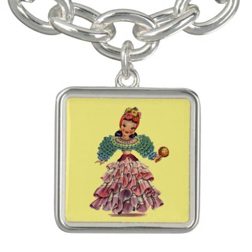 Retro Little Lady Of Latin America Bracelet