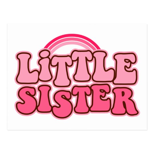 Retro Little SIster Postcard