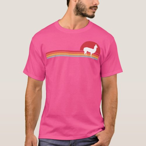 Retro Llama Llamaist Gift Alpaca Farm Camel  T_Shirt