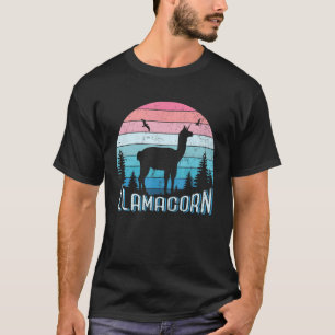 Retro Llamacorn No Prob Llama Alpaca Unicorn T-Shirt