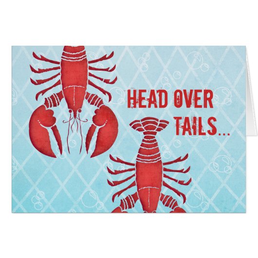 Retro Lobster Cards (Front Horizontal)