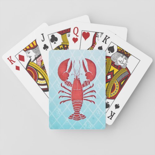 Retro Lobster Poker Cards