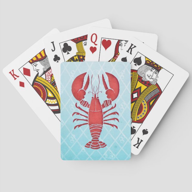 Retro Lobster Poker Cards (Back)