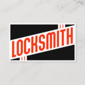 retro locksmith business card (Front)