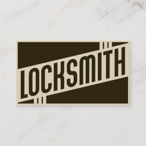 retro locksmith business cards