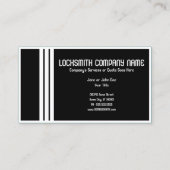 retro locksmith business card (Back)