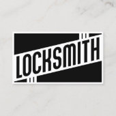 retro locksmith business card (Front)