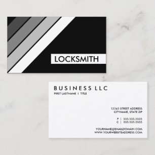 retro LOCKSMITH Business Card