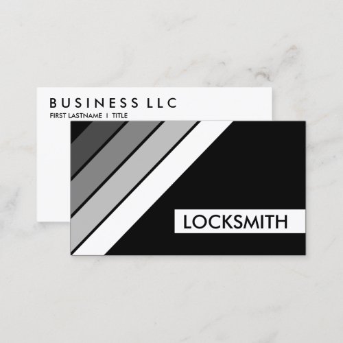 retro LOCKSMITH Business Card