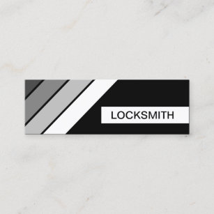 retro LOCKSMITH Mini Business Card