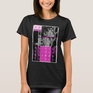 Retro Lofi Tokyo Japanese Streetwear Aesthetic Gra T-Shirt