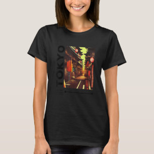 Retro Lofi Tokyo Japanese Streetwear Aesthetic Gra T-Shirt