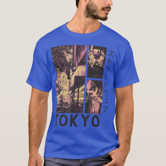 Retro Lofi Tokyo Japanese Streetwear Esthetic Gra T-Shirt