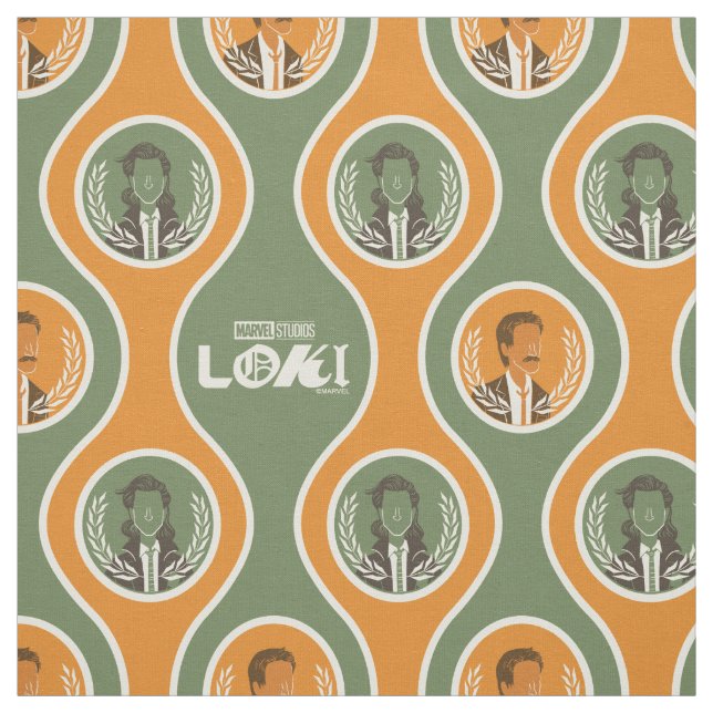 Retro Loki & Mobius Pattern Fabric (Swatch)