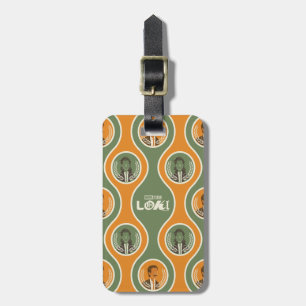 Retro Loki & Mobius Pattern Luggage Tag