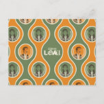 Retro Loki &amp; Mobius Pattern Postcard