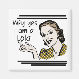 Retro Lola T-shirts and Gifts Magnet