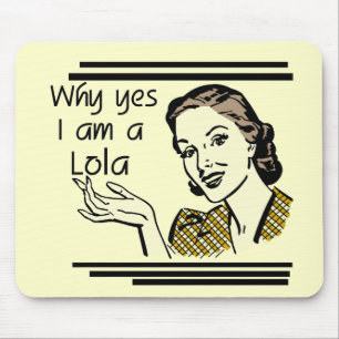 Retro Lola T-shirts and Gifts Mouse Pad