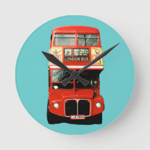 Retro London Bus Clock