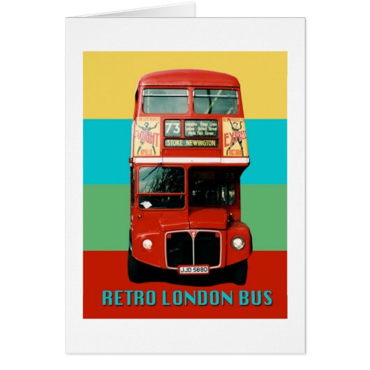Retro London Bus Graphic (Front)