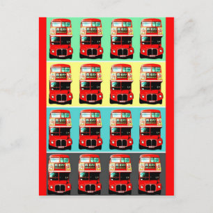 Retro London Bus Postcard -3