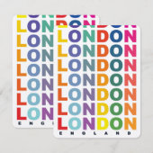 Retro London England poster (Front/Back)