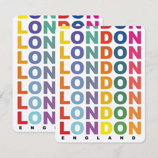 Retro London England poster (Front/Back)